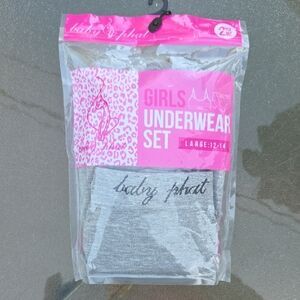 Baby Phat Pink and Gray Girls Underwear Set